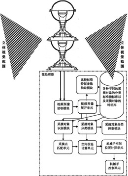 基于全景立体视觉的采摘对象的识别、分类和空间定位装置及方法