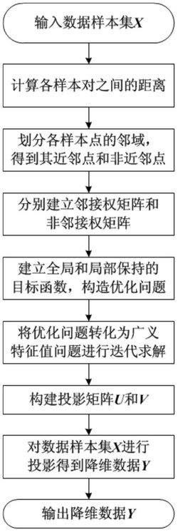 一种基于张量全局-局部保持投影的数据降维的人脸识别方法