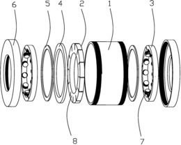 一种异极多环型混合磁轴承