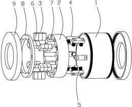 一种同极型单环混合磁轴承
