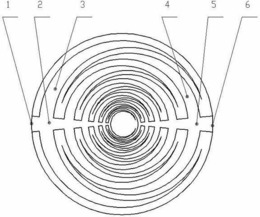 一种树状渐缩结构流场的质子交换膜燃料电池双极板
