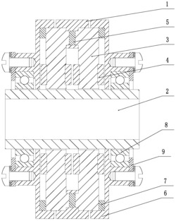 混合三相磁轴承