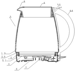 加热防爆的玻璃水壶