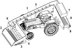 一种自动式土三七采摘筛分去叶一体机