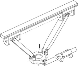 一种大转角两转动一移动并联机构