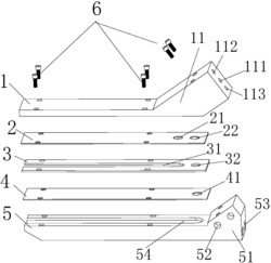 一种带双侧整流气的叠片式宽带送粉喷嘴