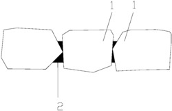 一种半灌砼的砌石护面结构