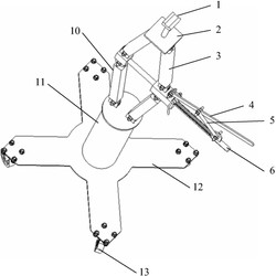 一种剪式支承架