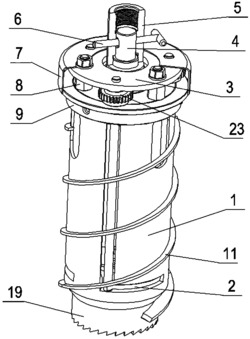 一种竹篼採挖机