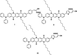 一种含喹吖啶酮的三芳胺类染料敏化剂的合成及应用