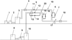 一种用于测量旋进漩涡流量计精度的气液混合装置
