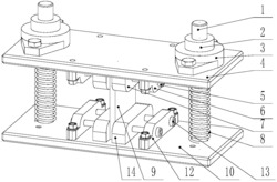 一种用于复合材料板材压缩性能试验的夹具