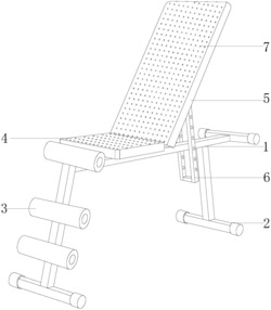 一种采用刮吹方式除汗去味的仰卧起坐器