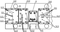 一种接线暗盒加工机床的冲孔和攻丝模组