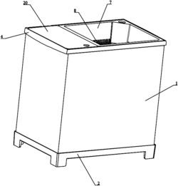 一种花园式水族过滤鱼缸
