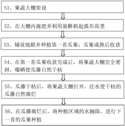 一种低成本果蔬大棚连作种植方法