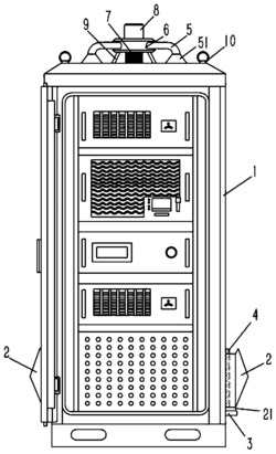 一种电器柜上的散热结构