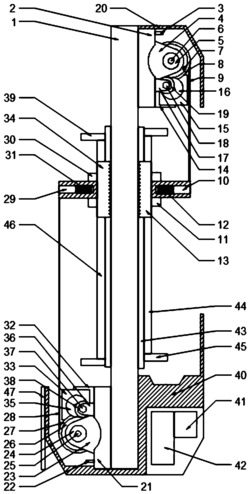 一种通过检测室内外温度差的自动擦拭玻璃的装置