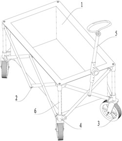 柱头式高自由度折叠拖车