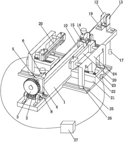 一种单根碳纤维丝束扭转、张紧及放入模具装置