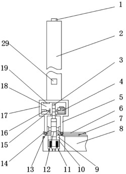 一种防止轨道堵塞的有轨式自行走护栏