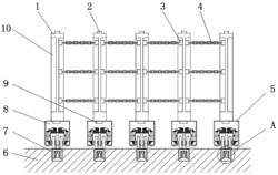 一种无轨式自行走护栏