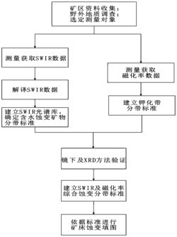 基于红外光谱和磁化率测量的斑岩矿床蚀变分带识别方法