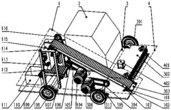 一种韭菜称重计量装箱收割机