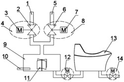 一种基于老年助浴人体适温模型的水温控制管路系统及方法
