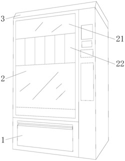 一种基于双重防护便于取餐的自动零售机