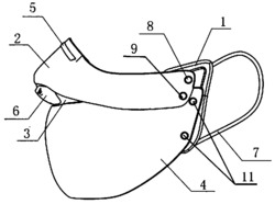 一种方便组合的模块化口罩
