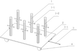 一种用于车间内转运电动车轮毂的平板车