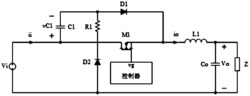 含电阻的电容串并联切换工作模式的降压型DC-DC变换器