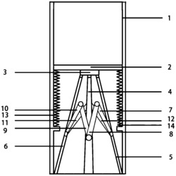 长柄雨伞便携支撑筒