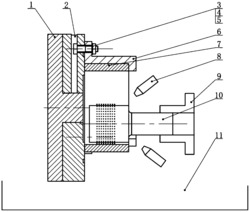 薄壁件回转体内壁微织构径向振动辅助电解加工装置