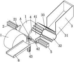 一种用于棒料的无心磨床上下料机构