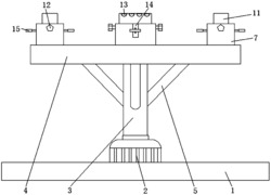 一种服装吊粒打标机的转动盛放装置