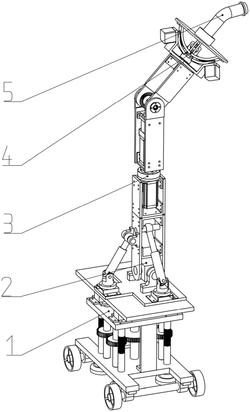 复杂曲面喷涂移动式机械臂装置