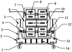 一种无线话筒设备放置柜