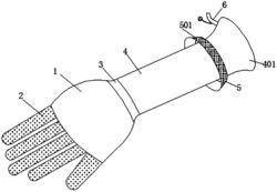 一种防水便脱洗碗手套