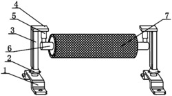 一种可快速安装拆卸的覆膜用滚筒