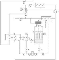 溶液除水的无霜空气源补气增焓热泵