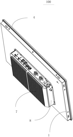一种带显示器的工业平板电脑