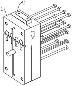 一种黑色拉环解锁器成型模具
