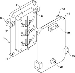 一种吸尘器挂钩制造用模具