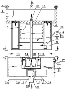 一种游艇艇底的空化射流式水下清洗装置