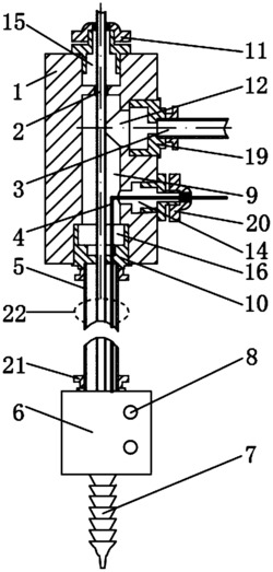 静电微量润滑的气液电汇流与输送装置
