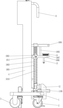 一种复健训练用上下蹲训练装置