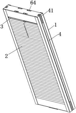 一种电梯嵌入式新型对重架