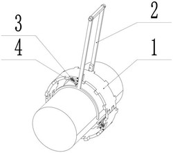一种便携式输送管道除漆打磨装置